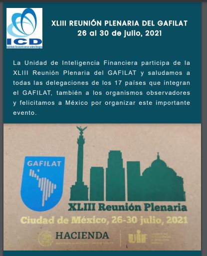 Anuncio: XLIII Reunión Plenaria del GAFILAT