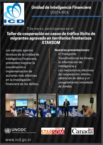 Comunicado - Taller de cooperación en casos de tráfico de migrantes agravado en territorio fronterizos STARSOM