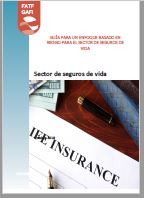 Portada de la Guía para un enfoque basado en riesgos  para el sector de seguros de vida